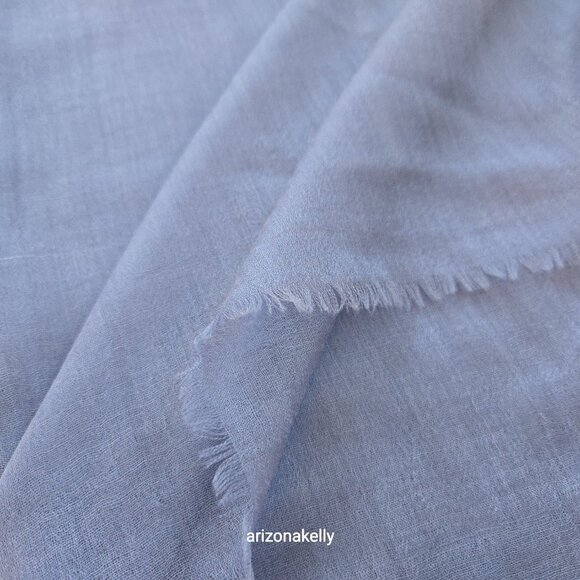 NWOT Ovcio Featherlight Cashmere Scarf Dark Blue - Picture 9 of 12